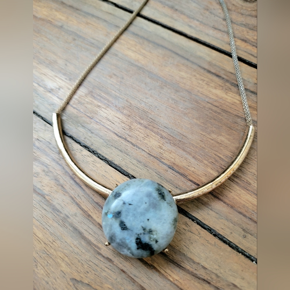 Vintage retro stone necklace